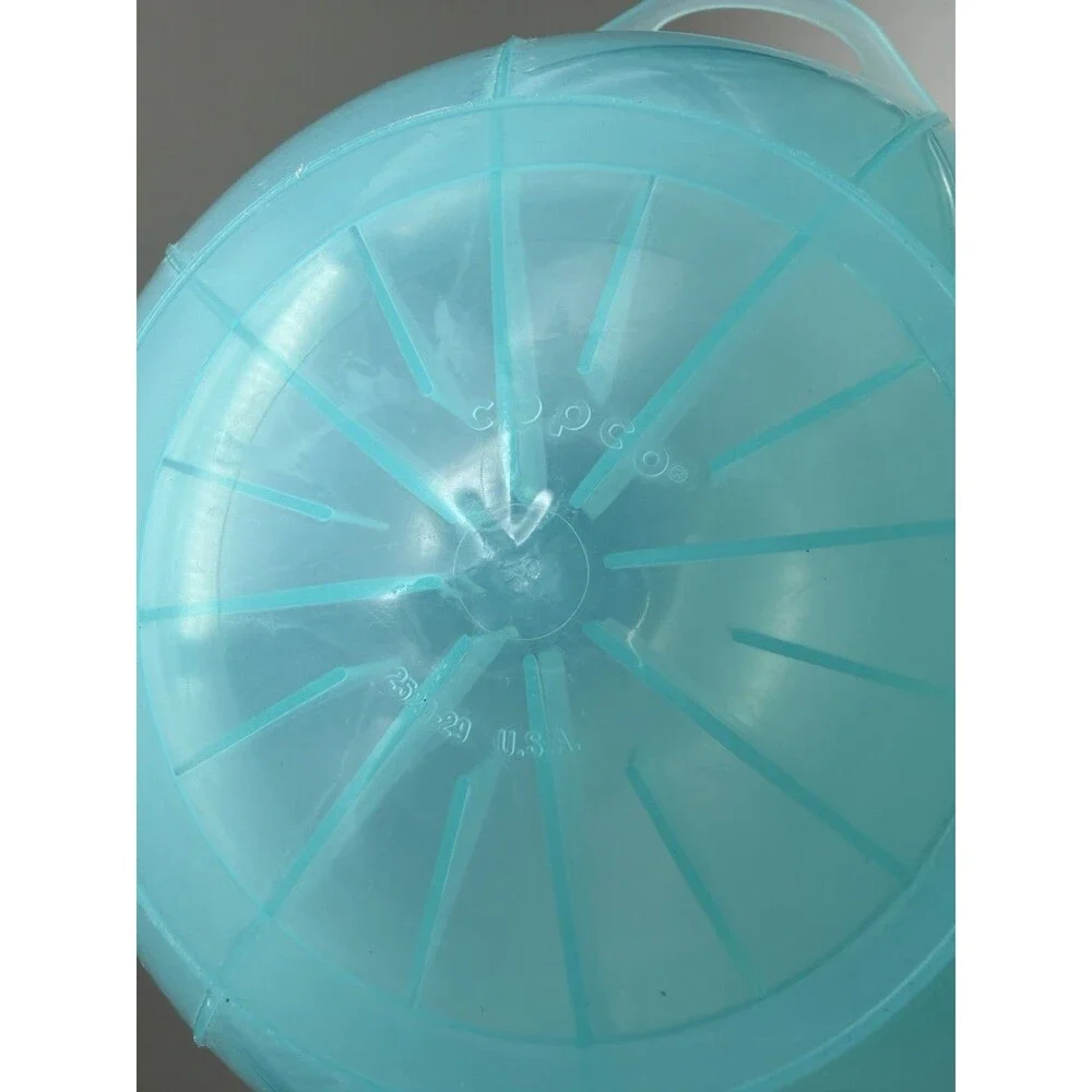 VTG 70s Copco Blue Plastic Sphere Lettuce Crisper Salad Keeper 9